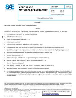 SAE AMS2404 Revision J