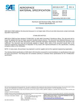 SAE AMSQQA250 Revision B