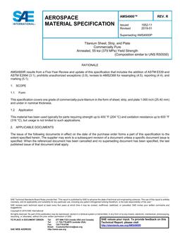 SAE AMS4900 Revision R