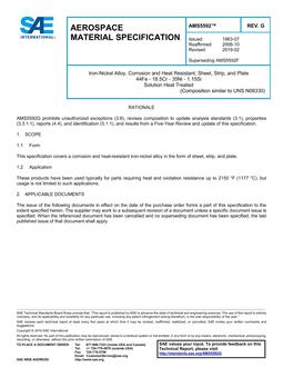 SAE AMS5592 Revision G