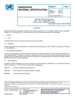 SAE AMS4214 Revision K