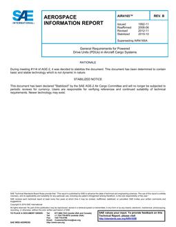 SAE AIR4165 Revision B