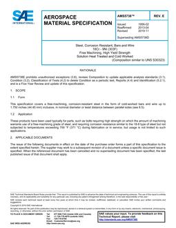 SAE AMS5738 Revision E