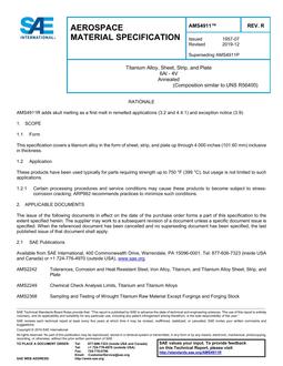 SAE AMS4911 Revision R