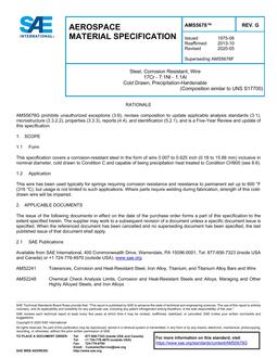 SAE AMS5678 Revision G