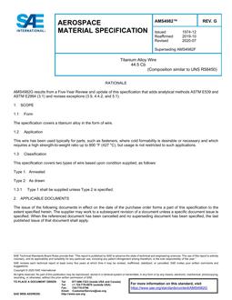 SAE AMS4982 Revision G