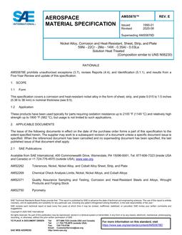 SAE AMS5878 Revision E