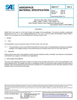 SAE AMS4116 Revision K