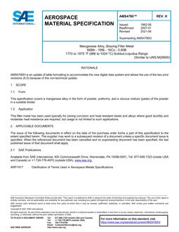 SAE AMS4780 Revision H