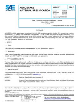 SAE AMS5353 Revision F