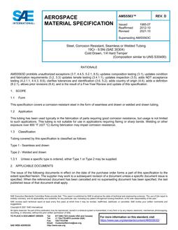 SAE AMS5563 Revision D