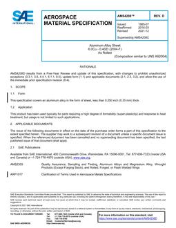 SAE AMS4208 Revision D