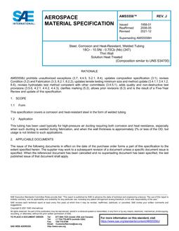 SAE AMS5558 Revision J