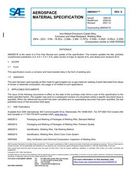 SAE AMS5831 Revision E