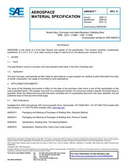 SAE AMS5839 Revision D