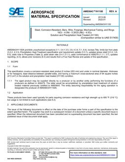 SAE AMS5643/H1100 Revision A