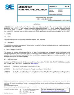 SAE AMS5085 Revision K