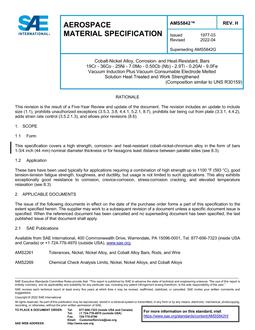 SAE AMS5842 Revision H