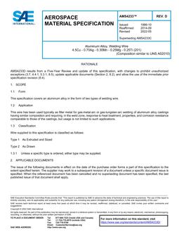 SAE AMS4233 Revision D